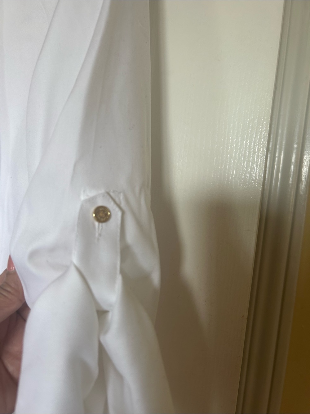 Calvin Klein White Button-Down Shirt - Relaxed Women's Style - Picture 5 of 7